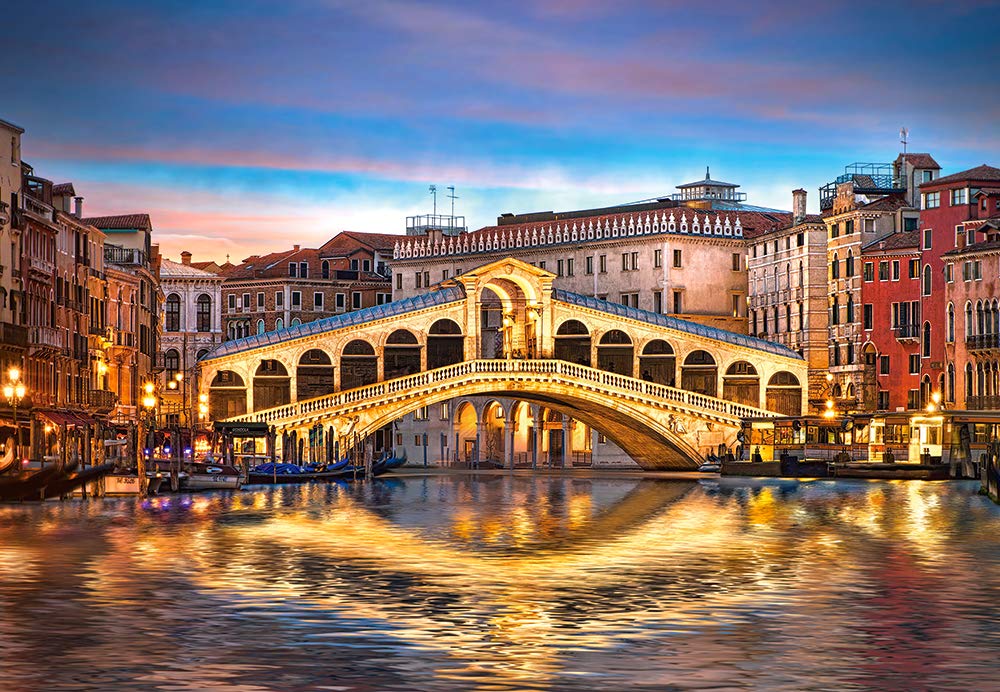 Castorland Puzzle 1000 Pieces, Rialto by Night - С-104215
