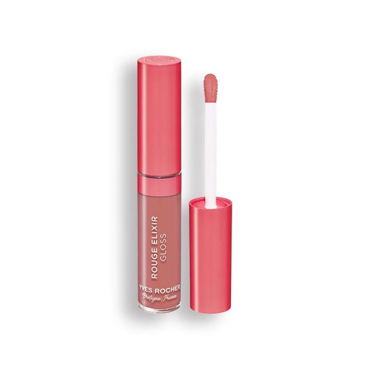 Yves Rocher Rouge Elixir Lip Gloss High Shine & Rich Color Hydrating Non-Sticky Formula Women Makeup – 7ml / 0.24 flOz