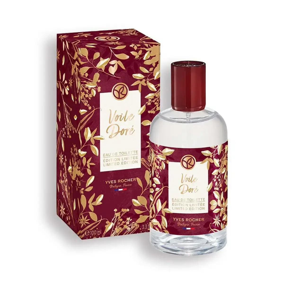 Yves Rocher Voile Dore Golden Vanilla Perfume for Women Long Lasting Fragrance 100 ml./3.3 fl.oz.