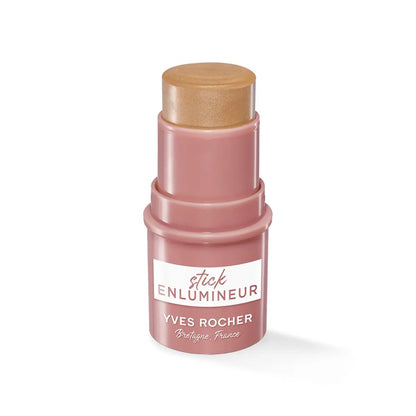 Yves Rocher Stick Highlighter with Coconut Oil Luminous Glow Creamy Texture Easy Blend Natural Radiance Long-Lasting Makeup 4.8g / 0.17oz