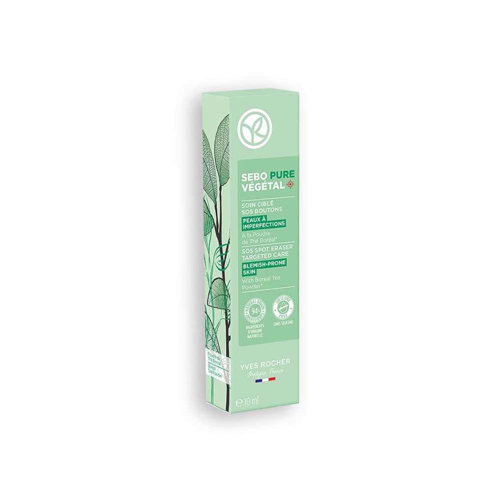 Yves Rocher Sebo Pure Vegetal SOS Spot Targeted Care Blemish Prone Skin - 10 ml. / 0.3 Fl.Oz.