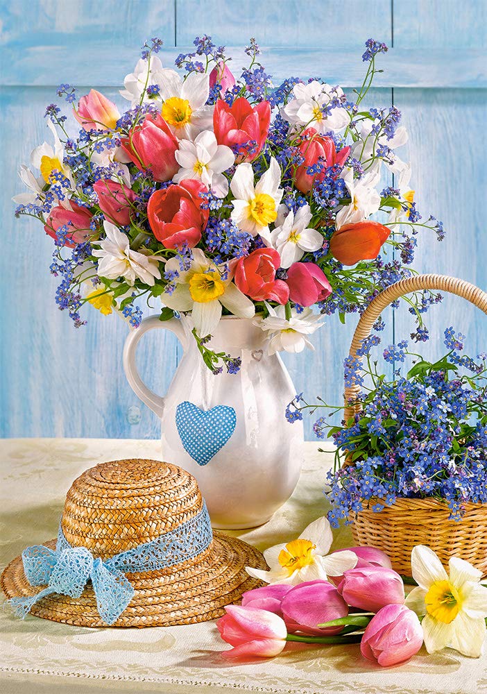 Castorland Puzzle 500 Pieces, Spring in Flower Pot - В-53520