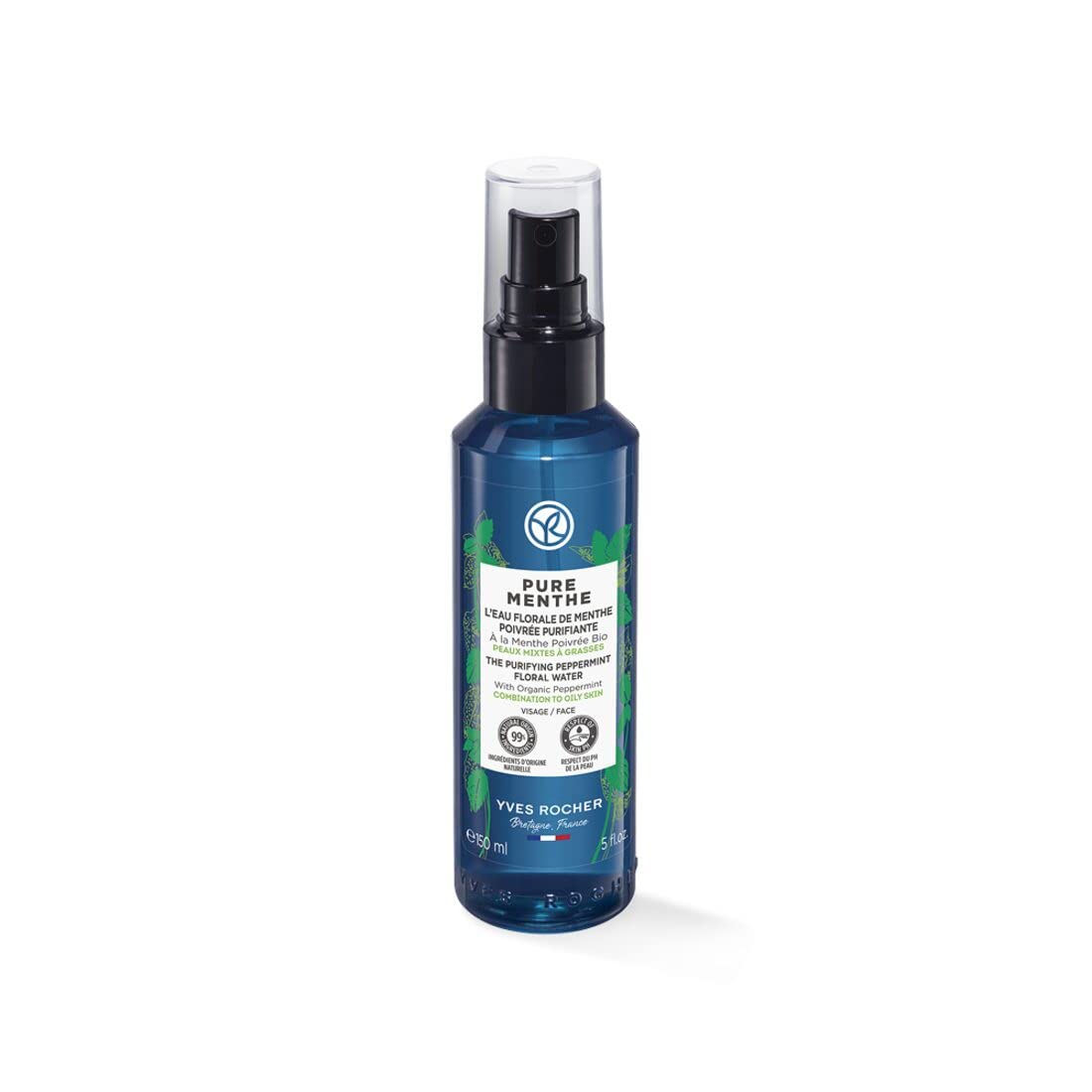 Yves Rocher Pure Menthe - Purifying Peppermint Floral Water for Oily and Combination Skin, 150 ml./5 fl.oz.