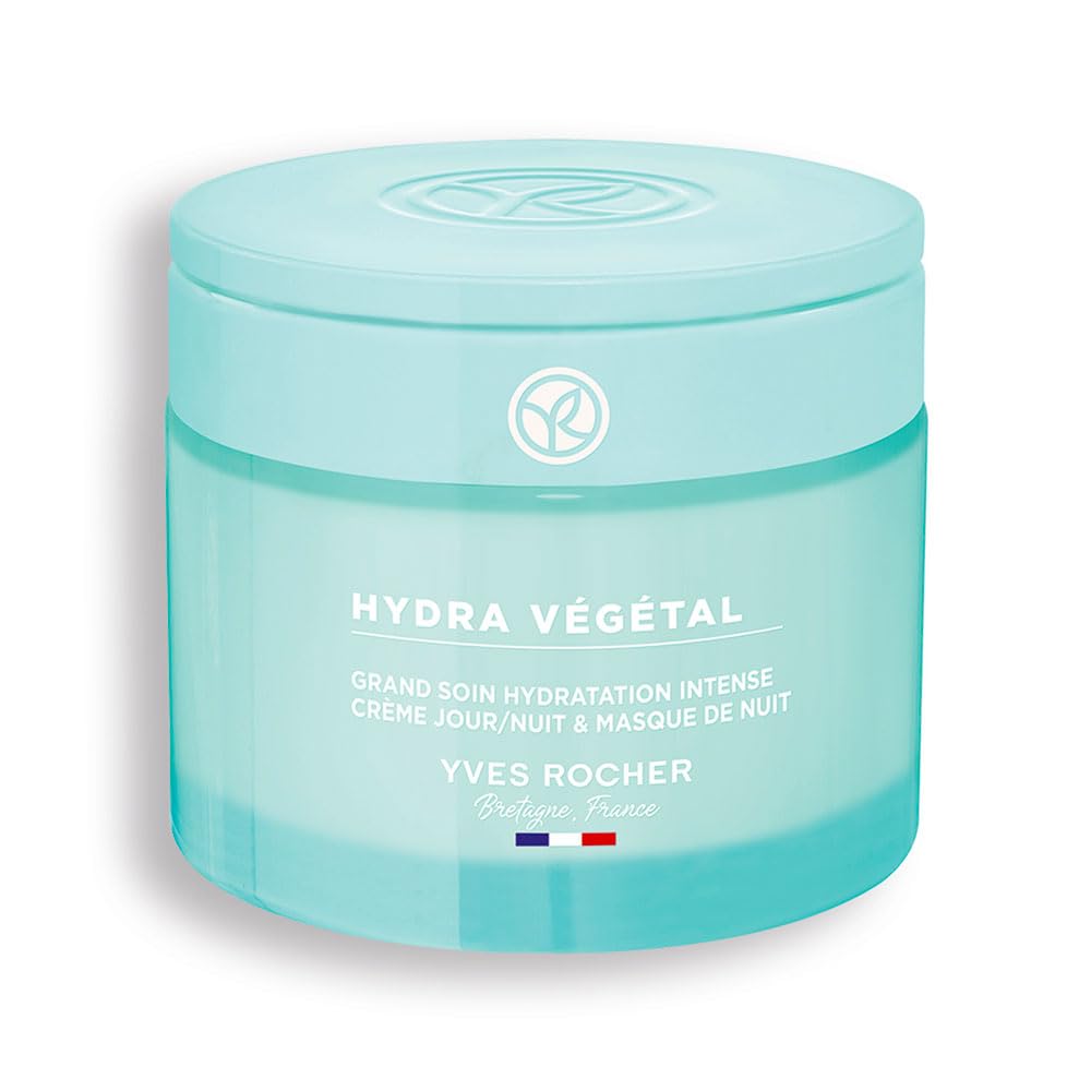 Yves Rocher Hydra Vegetal Intense Moisturizing Care, Hydrating Face Lotion for All Skin Types, 2.5 FL OZ