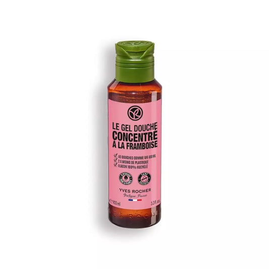 Yves Rocher Concentrated Moisturizing Raspberry Shower and Bath Body Gel - 100 ml. / 3.3 fl.oz.